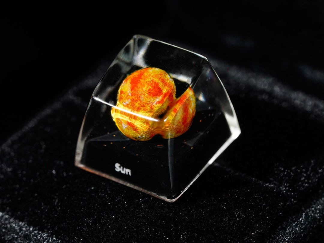 Solar System Keycap Set – Sun in the Universe Artisan Resin Keycap for ...