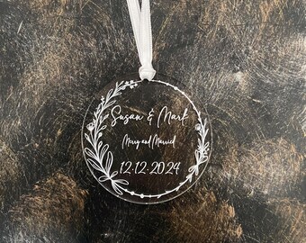 Personalisierte Acryl Hochzeit Ornament Gastgeschenke: Massen-Gastgeschenke