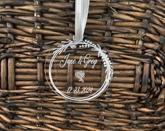 Personalisierte Hochzeitsverzierung: Massen-Acryl-Gastgeschenke, individuelles Logo-Geschenk