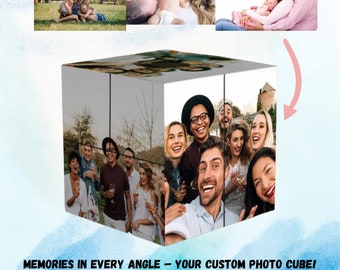 Cubo fotografico personalizzato, regalo con foto personalizzata, ricordo per anniversario