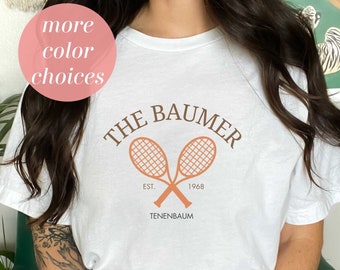 The Baumer | Richie Tenenbaum | Vintage | Retro | Tennis | Wes Anderson Inspired | The Royal Tenenbaums | Unisex Jersey Short Sleeve Tee