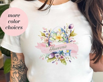 Huevona | Latinx Humor| Floral | Unisex Jersey Short Sleeve Tee