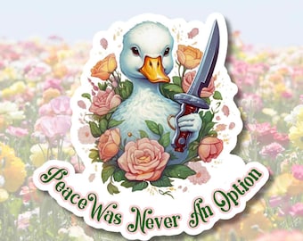 Peace Was Never An Option Die-Cut Stickers