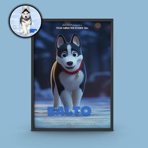 Custom Pet Portrait in Pixar Style | Transform Your Pet Photo into Disney Animation | Digital Pet Art | Dog Cat Portrait | Memorial Gift