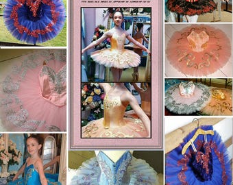 Downloadable Rossetti Classical Tutu Pattern, Bust 26.5", Waist 23" (PDF)