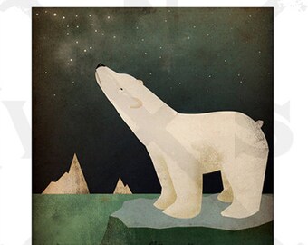 CONSTELLATIONS Polar Bear ILLUSTRATION giclee print SIGNED