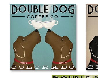 Metal Sign Chocolate Dog Coffee Co Metal Sign Chocolate Dog Coffee Co