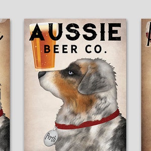 Custom AUSSIE Australian Shepherd Dog POSTER PRINT image 4