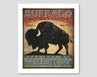 Buffalo Bison Archival Pigment Print Signed
