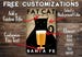 FREE CUSTOMIZATION Fat Cat Brewing Company Black Cat Graphic Art print SIGNED 