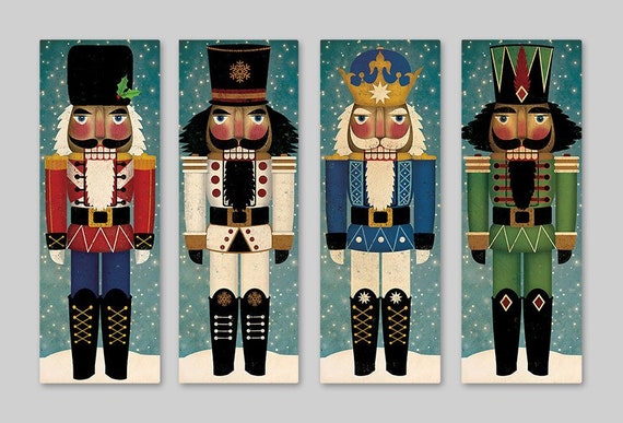 Red Nutcracker Only , decor, Christmas, holidays, wall art, canvas, stretched canvas, fowler