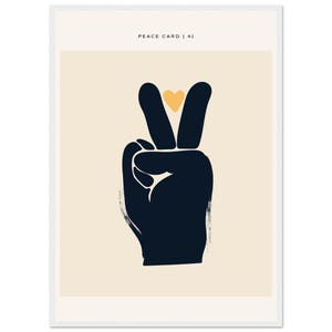 Stampa della carta della pace – Design minimalista | Pace | Tipografia | Decorazione murale