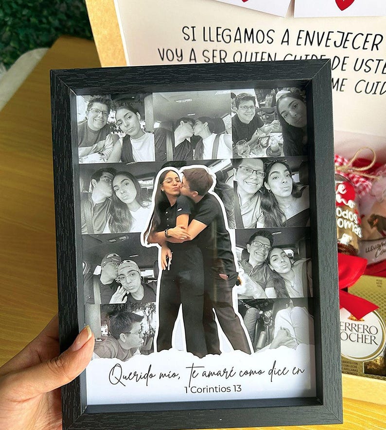 Cuadro Collage Personalizado Con Fotos - Etsy