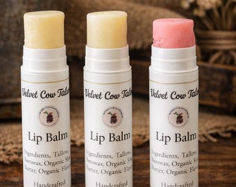 Grasgefütterter Talg-Lippenbalsam - Bio-Honig & Bienenwachs, ganz natürlich