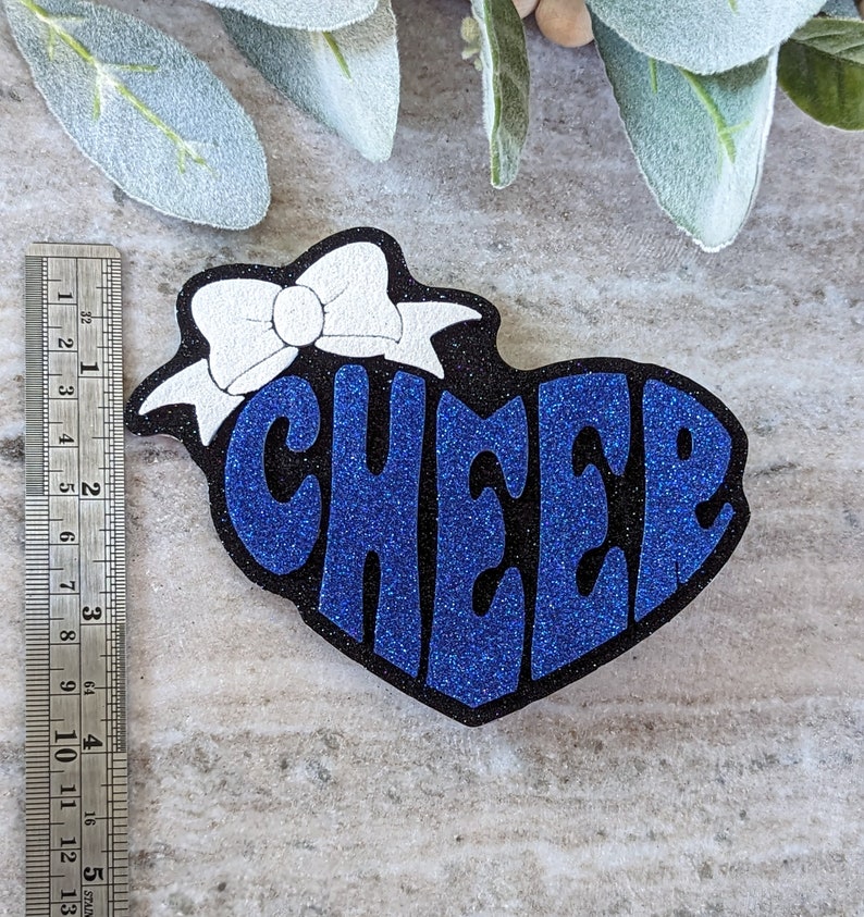 Cheer charm for Bogg Bag, Custom charm for bag, Made to order cheerleader bag charms, School cheer team bag charm, Cheer mom gift,3D printed image 7