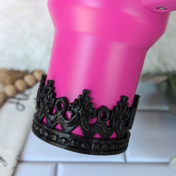 Crown Boot for Tumbler, Queen Princess Crown for Tumbler, Tumbler Boot Sleeve, 3D Printed 14 30 40oz Stanley, 32oz Owala, SM, 30oz Iceflow