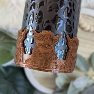 Highland Cow Tumbler Boot for Stanley, Tumbler Sleeve, 3D Printed, Protective Boot, Western Cowgirl Country, Bull Cow popular trendy