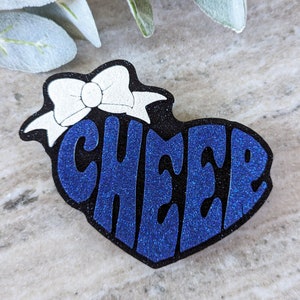 Cheer charm for Bogg Bag, Custom charm for bag, Made to order cheerleader bag charms, School cheer team bag charm, Cheer mom gift,3D printed image 6