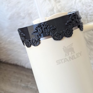 Midnight Blue Peacock Bangle for Stanley Tumbler Accessories for Lid Topper Decor Cup Protective Sleeve,  Fancy Elegant Bling