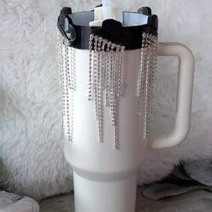 Rhinestone Cowgirl Lid Bangle for Stanley Tumbler Accessories for Lid Topper Crystal Decor Bling for Cup Rodeo Princess Western Queen