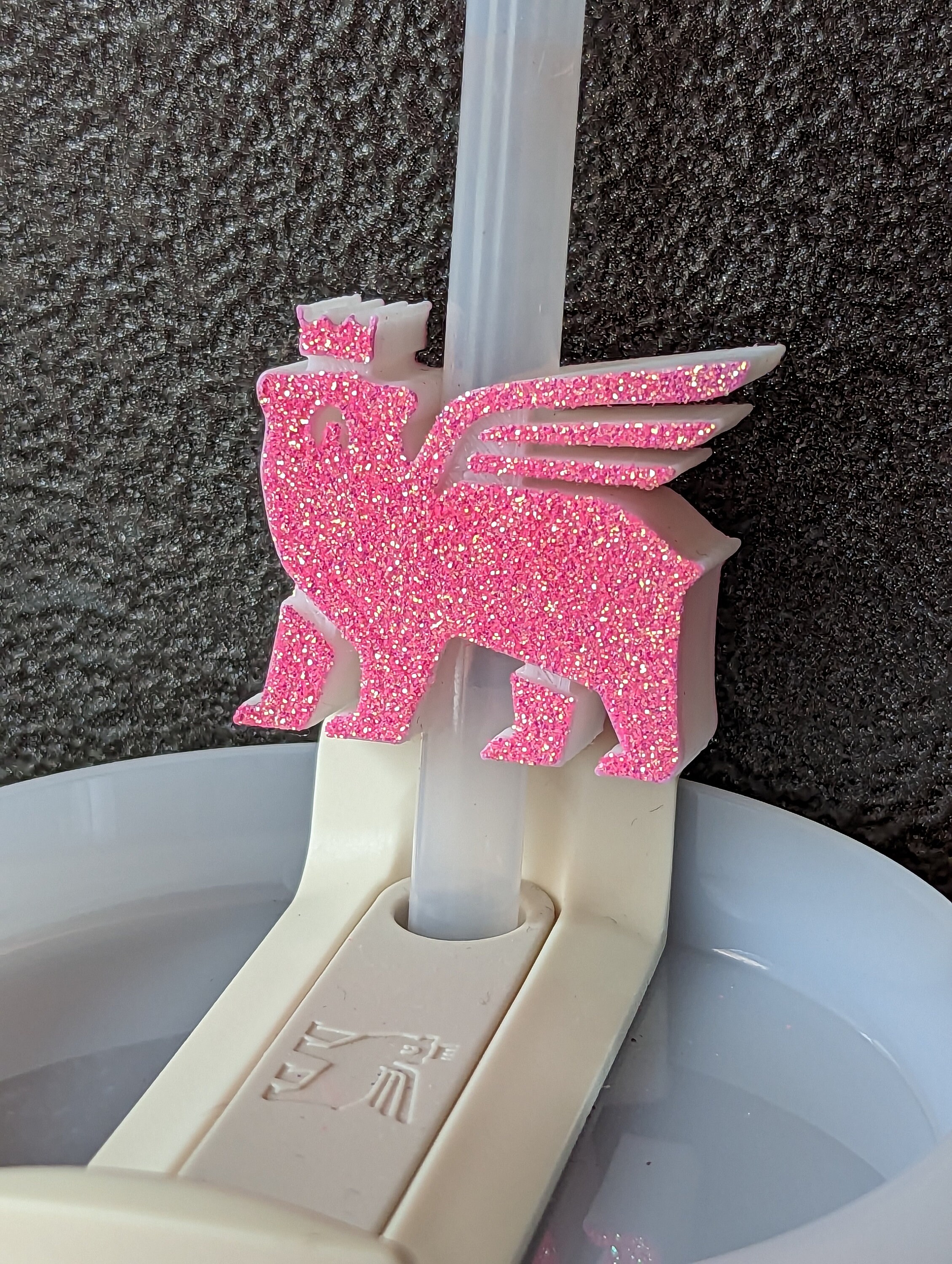 3D Printed Straw Topper – The Creative Heart Warrior