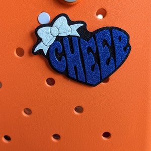 Cheer charm for Bogg Bag, Custom charm for bag, Made to order cheerleader bag charms, School cheer team bag charm, Cheer mom gift,3D printed image 4