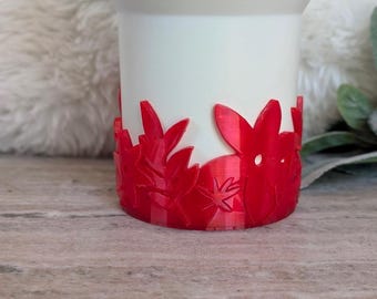 Floral Tumbler Boot or Straw Cap, Tropical Desert Flowers Tumbler Sleeve Protective 3D Printed Stanley Resort Decor Accessories Ruby