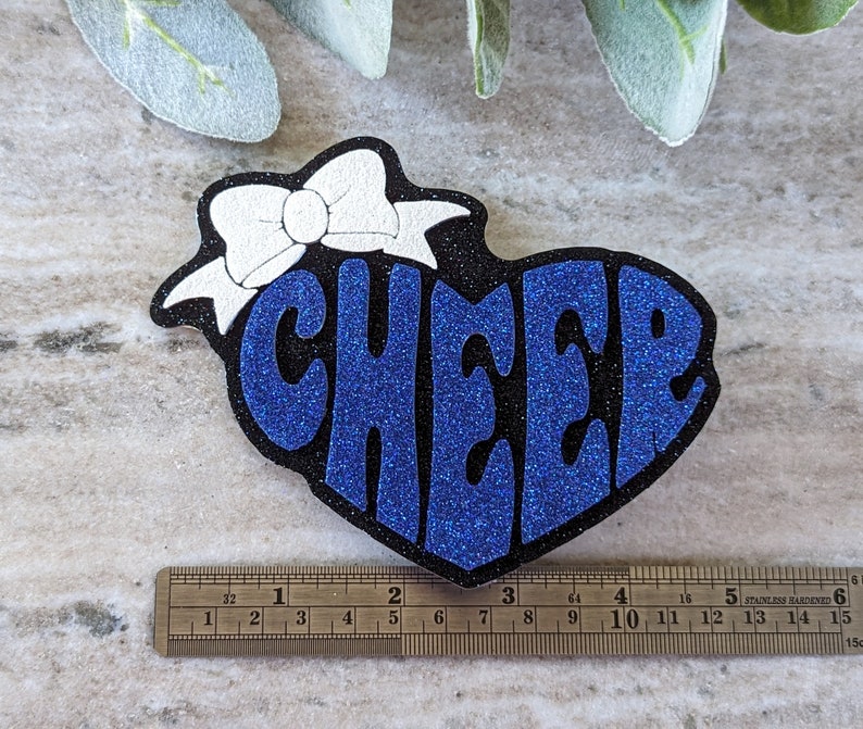 Cheer charm for Bogg Bag, Custom charm for bag, Made to order cheerleader bag charms, School cheer team bag charm, Cheer mom gift,3D printed image 8