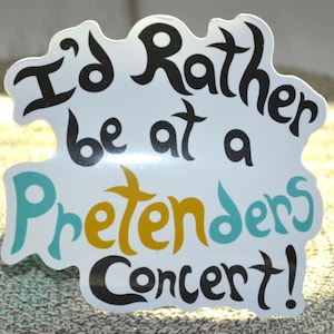 The Pretenders 4&quot; Magnet, Pretenders Magnet, The Pretenders, Punk Rock Magnet, Punk Rock Music