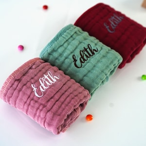 Personalized baby burp cloth,Premium Muslin Burping Cloth, Newborn Baby Shower Gift, Gender Neutral Baby Gift, Thick Cotton Gauze Cloth