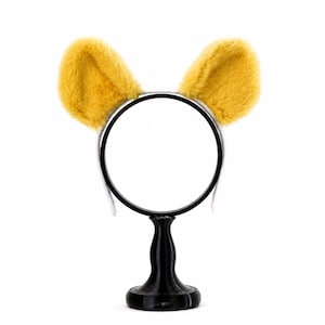 Fluttershy Ears-huvudband, My Little Pony Cosplay-tillbehör, fluffiga djuröron i fuskpäls, handgjord tecknad kostym för tonåringar