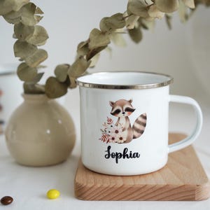 Enamel mug, baby gift, enamel mug for children, children&#39;s mug, mug for children, personalized mug, mugs, 1st birthday gift