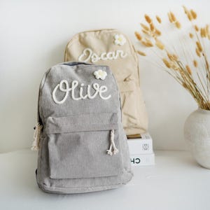 Sac à dos personnalisé brodé pour enfants, cadeaux de la maternelle pour tout-petits, cartable pour enfants, sacs à dos monogrammes pour tout-petits, premier jour d'école