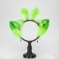 Alien Cat Ears headband, Faux Fur Headband, kemonomimi, Kawaii Cosplay Accessory, Ears head for Convention,  Kemono Fursuit Parts, Pet Play