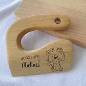 Montessori children&#39;s knives, Montessori toys, 1st birthday gifts, Safe Wooden Knife for Kids, Toddler Vegetable and Fruit Cutter