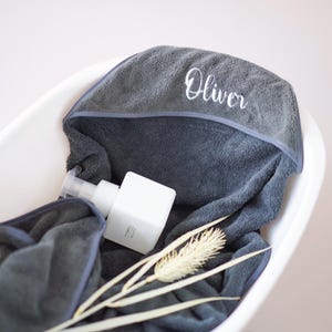 Manta de bebé bordada con nombre: accesorio fotográfico para recién nacidos que regresan a casa, regalo para baby shower, manta personalizada para el regreso a casa, manta de género neutro.