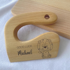 Montessori children&#39;s knives, Montessori toys, 1st birthday gifts, Safe Wooden Knife for Kids, Toddler Vegetable and Fruit Cutter