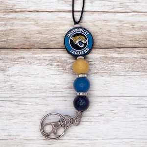 Jacksonville Jaguars Bling NFL Football Lanyard, ID/Badge Holder