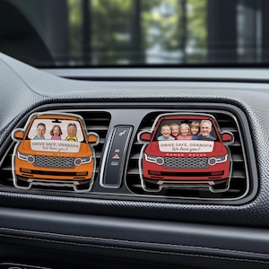 Custom Photo Gift From Grandkids, Range Rover Car Visor Clip, Range Rover New Car Gift, Range Rover Car Decor, Range Rover Car Clip