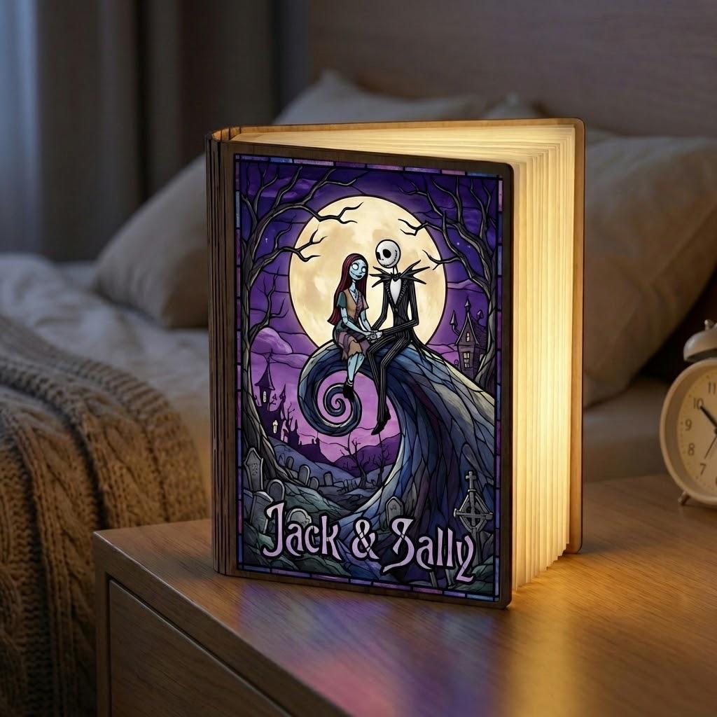 Jack and Sally Lamps - Etsy