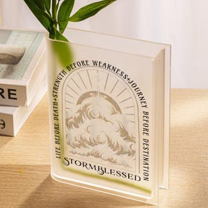 Stormlight Archive Book Vase, Stormblessed Oaths Book Shaped Flower Vase, Fantasy Book Decor, Sanderson Fan Gift