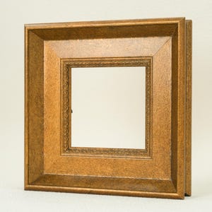 Cadre photo doré vieilli, profil lourd, cadre fabriqué à la main pour toile, photos et créations artistiques, dimensions personnalisées -4 x 4 5 x 5 6 x 6 8 x 8 10 x 10