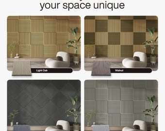 3D Slat Acoustic Wall Panels – Easy DIY Installation, Sound‑Absorbing Wood Decor