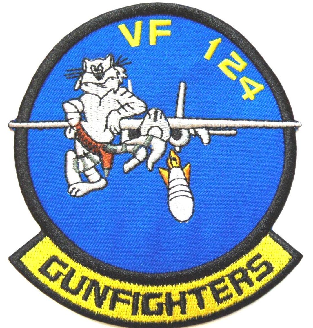 US NAVY VF-124 GUNFIGHTERS PATCH F-14 TOMCAT ERA VELCRO | #22411854