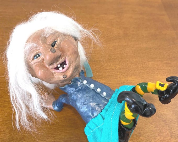 Sea Shell Weird Creepy Cute Fantasy Creature Figurine. Original Art ...