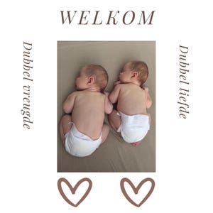 Kaart tweeling / card twins