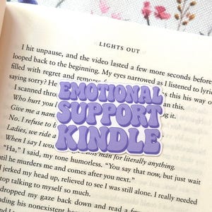 Emotionale Unterstützung Kindle Aufkleber | Aufkleber | Geschenk für Leser | Bücherwurm