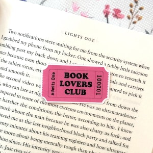 Book Lovers Club Sticker | Sticker | Gift for Readers | Bookish