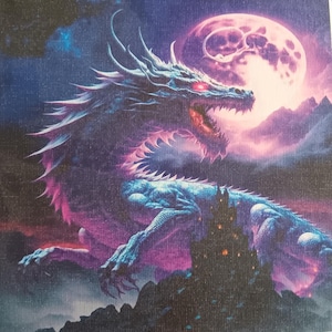 Drache Kunstdruck: Fantasy Leinwand, 15x15
