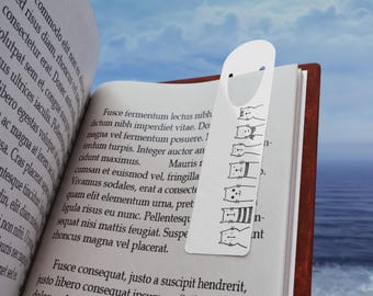 Cat Aluminum Bookmark – Modern Reading Accessory, Book Lover Gift